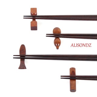 ALISONDZ Vintage Chopstick Rest Decorative for Dining Table Accessories Chopsticks Holder Tableware Wooden Cooking Utensils Kitchen Supplies Japanese Pillow Chopsticks Stand