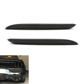 ⚡READYSTOCK⚡Smoked Lens 2pcs Rear Bumper Rear Reflectors Smoked Black Reflector Lenses