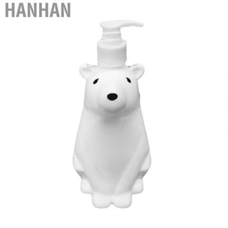 Hanhan Soap Dispenser  Large  PE Easy Refilling Pump Dispenser Bottle Cute  for Bathroom