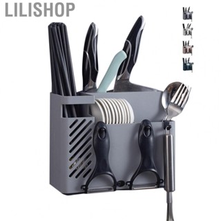 Lilishop Cutlery Holder Multifunctional Wall Mounted  Drying Rack for Home Kitchen