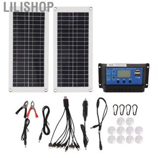 Lilishop Solar Panel  2Pcs Solar  Panel 40W  for  for Camping