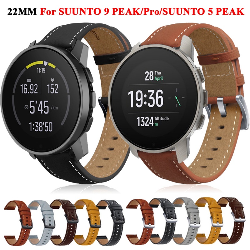 22 มม.หนังกีฬานาฬิกาสําหรับ SUUNTO 9 Peak Pro Smartwatch Watchband SUUNTO 5 Peak Bands สร ้ อยข ้ อมือเปลี ่ ยน Oneplus สายรัดข ้ อมือ
