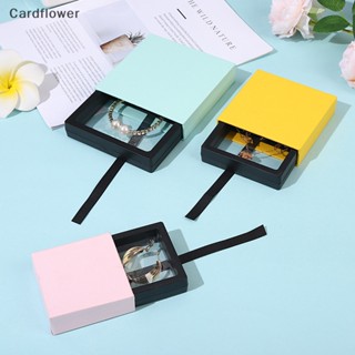 &lt;Cardflower&gt; กล่องฟิล์ม PE สีแคนดี้ สําหรับเก็บเครื่องประดับ สร้อยคอ แหวน