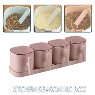 New Plastic Kitchen Seasoning Salt Jar Bottle Box Condiment Container Spice Jars