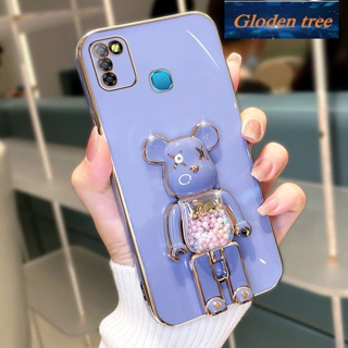 Gloden tree เคสโทรศัพท์มือถือ ซิลิโคนนุ่ม กันกระแทก ลายต้นไม้ สําหรับ infinix smart 5 infinix smart 6 smart 4