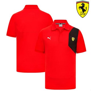 ใหม่ล่าสุด เสื้อโปโลแขนสั้น ลายทีมแข่งรถ F1 ทีม Scuderia Ferrari F1 และเสื้อยืดโปโล เหมาะกับฤดูร้อน สําหรับผู้ชาย และผู้หญิง 2023