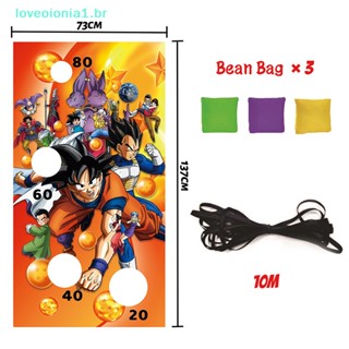 Loveoionia1 ธงแบนเนอร์ ลาย Dragon Ball Z Bean Bag Toss Game-Throwing สําหรับงานปาร์ตี้ 1 ชิ้น