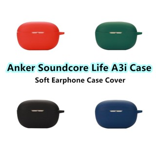 【จ่ายตรง】เคสหูฟัง แบบนิ่ม สีพื้น สําหรับ Anker Soundcore Life A3i Anker Soundcore Life A3i