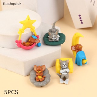 Flashquick อะนิเมะ Tom Cat Jerry Mouse ตกแต่งคอนโซลกลางรถยนต์ ทํามือ