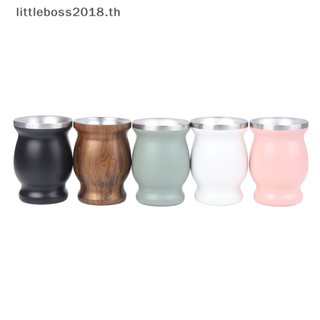 [littleboss] Yerba Mate Cup แก้วน้ําสเตนเลส 304 8 ออนซ์ พร้อมหลอด