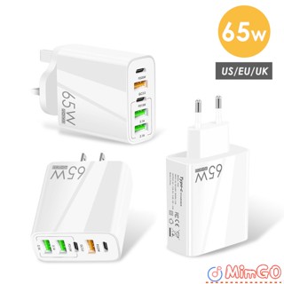 Go อะแดปเตอร์ชาร์จ Usb C 65w Type C Pd Qc3.0 ชาร์จเร็ว สําหรับ Iphone Ipad Android Tablet