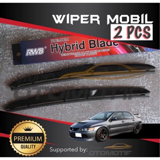 ที่ปัดน้ําฝน LANCER EVO 9 MR 2005-2007 HYBRID GRAPHITE RWB 2 ชิ้น