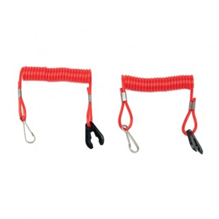 ⚡READYSTOCK⚡New 2pcs Boat Outboard Kill Stop Safety For Yamaha Red Engine Switch Lanyard