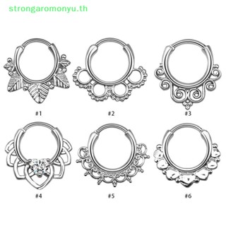 Strongaromonyu แหวนเหล็กไทเทเนียม รูปใบไม้ และจมูก สําหรับกระดูกอ่อน