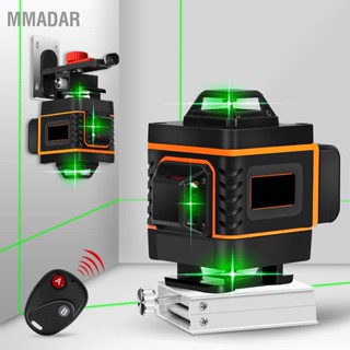 MMADAR ลำแสงเลเซอร์สีเขียว 4D เส้นสีส้ม 16 เส้น ระดับ 4x360° IP54 เส้นปรับระดับเองความแม่นยำสูง 100-240V