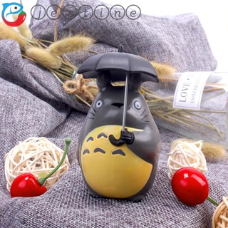 JESTINE Jestine ตุ๊กตาฟิกเกอร์ อนิเมะ Totoro ขนาดเล็ก พร้อมร่ม สําหรับตกแต่งปาร์ตี้