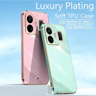 Luxury Plating Phone Case Shockproof Shell Back Cover For Realme GT Neo 5 neo5 gt 3 Realmy GT3 5G