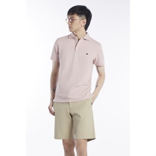 LTD เสื้อโปโลแขนสั้น ผู้ชาย สีชมพู | Polo Shirt | 3429