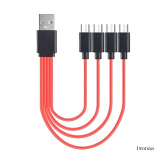 Iwo อะแดปเตอร์สายชาร์จ Micro USB 4 in 1 หลายช่อง