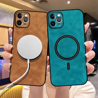 สําหรับ iPhone 11 Pro Max เคสโทรศัพท์หนัง แม่เหล็ก ไร้สาย