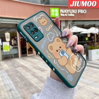 เคสโทรศัพท์มือถือแบบแข็ง ใส กันกระแทก ลายการ์ตูนหมีเท็ดดี้ สําหรับ Realme 8 5G 8s 5G Q3i V13 5G Narzo 30 Narzo 50 5G Q3 8i