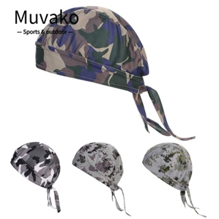 MUVAKO Camo หมวกผ้าตาข่าย กันฝุ่น แบบแห้งเร็ว เหมาะกับฤดูใบไม้ผลิ และฤดูร้อน สําหรับขี่จักรยาน