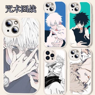 เคสโทรศัพท์มือถือหนัง PU TPU กันกระแทก ป้องกันเต็มเครื่อง ลาย Jujutsu Kaisen แฟชั่น สําหรับ Redmi 9A 10 10C Note 7 8 9 11 9S 11S 10 Pro