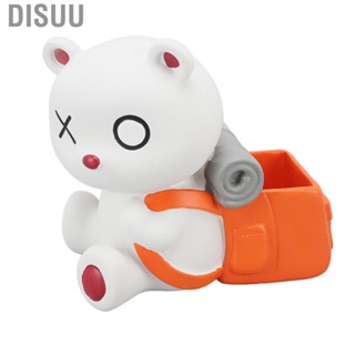 Disuu Pencil Pot Orange Bag Bear Pen Holder for Living Room