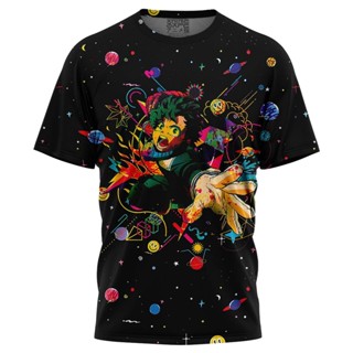 เสื้อยืด พิมพ์ลายจักรวาล Deku My Hero Academia สไตล์เรโทร