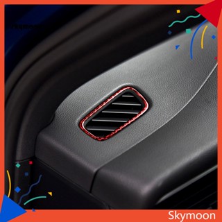 Skym* สติกเกอร์คาร์บอนไฟเบอร์ ป้องกันรอยขีดข่วน สีแดง สําหรับ Porsche Macan 2014-2021 2 ชิ้น