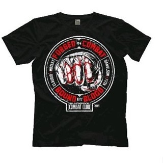  พิมพ์ลาย เสื้อยืด พิมพ์ลาย AEW BLACKPOOL COMBAT CLUB BCC PACT REFORGED