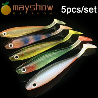 MAYSHOW เหยื่อตกปลา รูปหนอนประดิษฐ์ คุณภาพสูง 9 ซม. 5 กรัม 5 ชิ้น ต่อล็อต