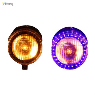 Yt- อะไหล่ไฟหน้ารถจักรยานยนต์ Led 12v กันน้ํา สไตล์เรโทร