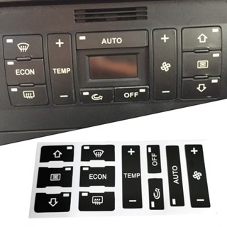 ⚡READYSTOCK⚡Sticker Push Button Repair Sticker A/C Button Black Black Overlay High Grade