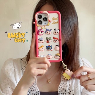 เคสซิลิโคนนิ่ม ลายการ์ตูนชินจัง 3D สําหรับ iPhone 14 13 12 Pro Max 11 14promax