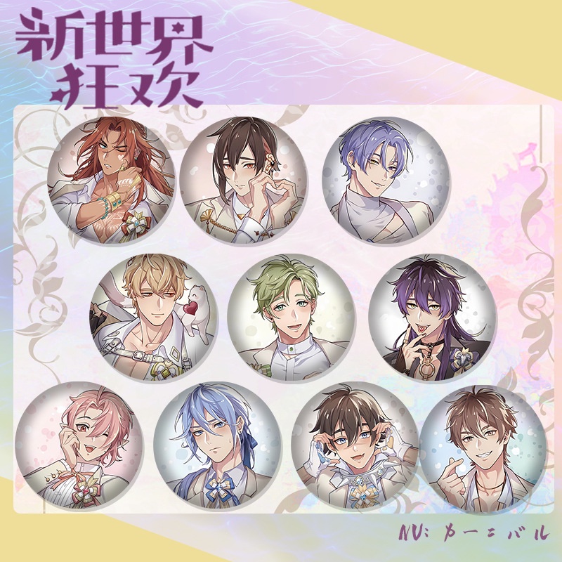 Nu Carnival Anime Badge ผู้หญิง Edmond Hewie ใบมีด Quincy เข็มกลัดผู้หญิงเข็มกลัด Kawaii รอบป้ายกระเป๋า Accesorios น่ารักเครื่องประดับ