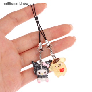 SANRIO [milliongridnew] พวงกุญแจ จี้ห้อยโทรศัพท์ ลาย Melody Cinnamoroll Kuromi Hello Kitty สําหรับตกแต่งกระเป๋า