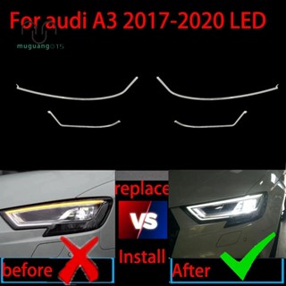 หลอดไฟหน้า DRL อุปกรณ์เสริม สําหรับ Audi A3 S3 LED 16-18