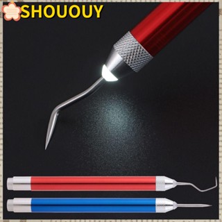 Shououy ปากกากําจัดวัชพืชไวนิล ไฟ LED พร้อมไฟ LED สําหรับเครื่องมือกําจัดวัชพืช