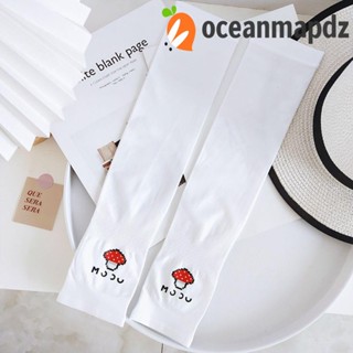 OCEANMAPDZ ปลอกแขนขี่จักรยาน กอล์ฟ ผลไม้ อะโวคาโด ขับรถ ถุงมือยาว ระบายความร้อน