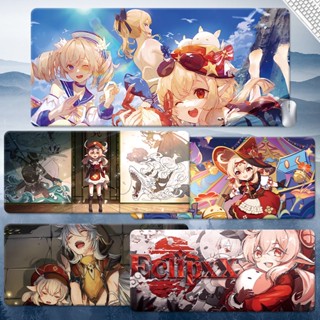 Klee mouse pad Genshin Impact table pad Blossoming Starlight anime Kaeya keyboard Pad new diy computer pad Amber ACGN Nahida animation Albedo Game hag Rubber cushion