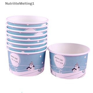 [NutriliteMelting1] ถ้วยกระดาษใส่ไอศกรีม โยเกิร์ต และขนมหวาน แบบใช้แล้วทิ้ง 100 มล. 50 แพ็ก [TH]