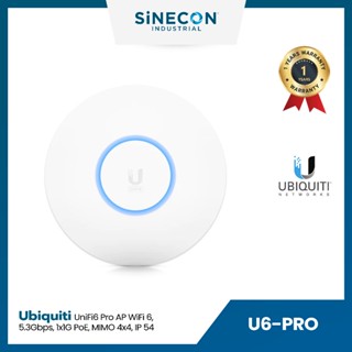 Ubiquiti UniFi6 Pro Access Point WiFi 6, 5.3 Gbps Aggregate Throughput rate, 1x1G PoE, MiMO 4x4, IP54