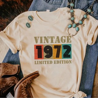 1972 เสื้อยืด พิมพ์ลายกราฟฟิค การ์ตูนอนิเมะ แนวสตรีท สําหรับผู้หญิง