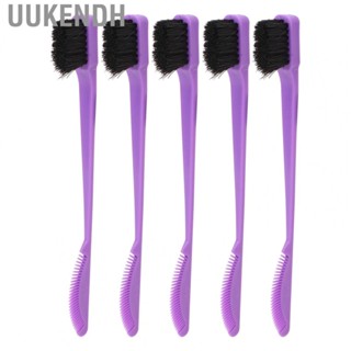 Uukendh Dual Edge Brush Comb  Double Sided Eyebrow 5Pcs Multifunctional for Hair Salon