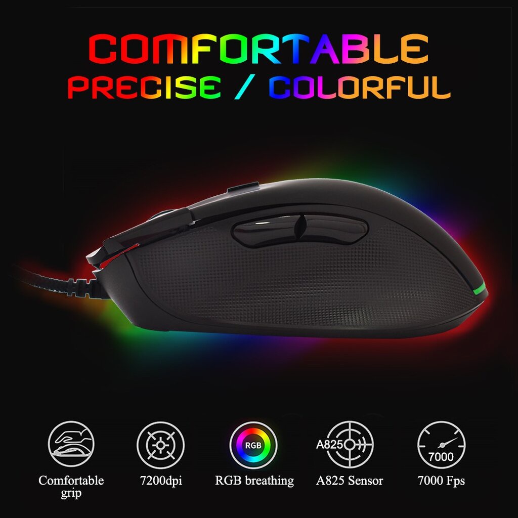 🛵มีส่งด่วน💨 OKER M289 MOUSE RGB BACKLIT GAMING เล่นเกมส์ได้แม่นยำ รับประกัน 1ปี