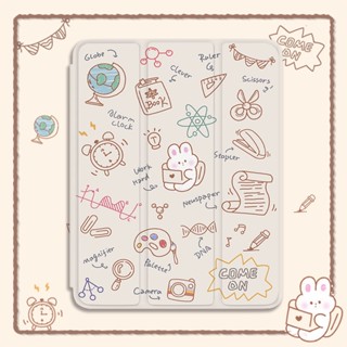 จิตรกรรมกราฟฟิตี ลายการ์ตูน กันกระแทก สร้างสรรค์ เคสiPad อะคริลิ เคสไอเเพด พร้อมถาดใส่ปากกา ฝาหลังใส Compatible For เคสไอเเพด Gen9 เคสไอเเพด Gen10 เคสไอเเพด Air5 เคสไอเเพด Air4 เคสไอเเพด Mini 6 iPad 2022 iPad Air5 iPad 2021 Gen9 iPad 2020 Gen8 iPadPro