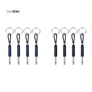 พวงกุญแจปลั๊กกีตาร์ 4 ชิ้น สําหรับ Marshall Amp Key Holder Marshall Jack Key Holder, Navy Blue