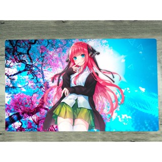 Yugioh CCG The Quintessential Quintuplets TCG Playmat Nakano Nino แผ่นรองเมาส์เกมมิ่ง