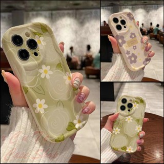 เคส Realme 10 8 5 5i C55 C53 C35 C33 C30 C30S C25 C25S C25Y C21 C21Y C17 C12 C11 C2 Narzo 50 4G 5G 50i 50A Prime Pro 3D Relief Wave Frame Flowers Soft Case